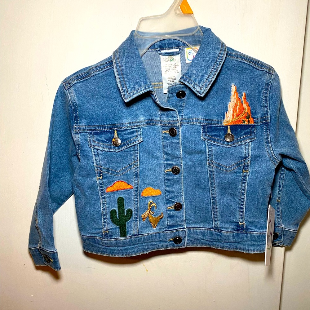 Disney Parks ily 4ever Kids Denim Jacket Big Thunder Mountain Railroad Size 4